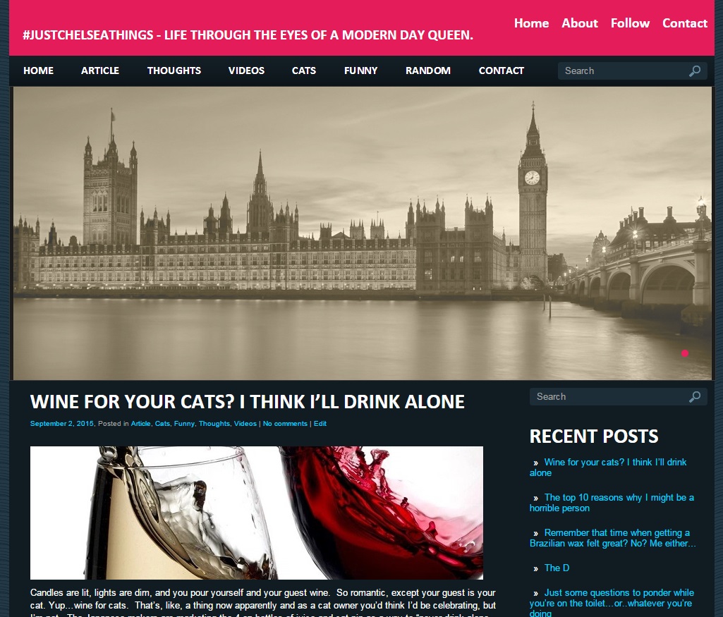 #JUSTCHELSEATHINGS Personal Blog